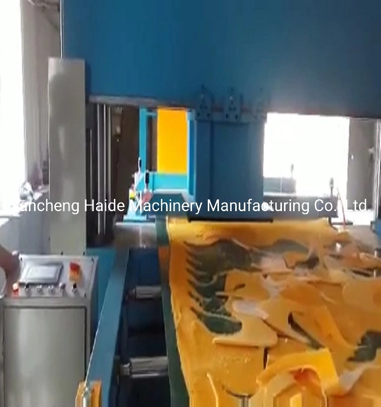 Hydraulic Travel Head Die Cutting Machine for Rubber