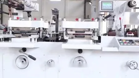 Preço de fábrica Automático Flat Bed Etiqueta adesiva Etiqueta Papel Rolo a Rolo Kiss Die Cutting Machine com Hot Stamping/Punching/Laminação