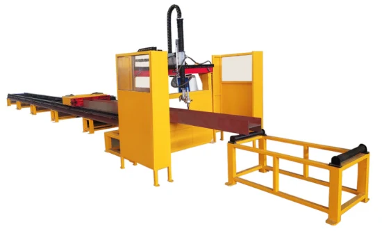 China Fornecimento direto da fábrica Perfil de feixe H Máquina de corte CNC de plasma de aço CNC Máquina de corte de plasma Máquina de corte de perfil de aço CNC Máquina automática de corte